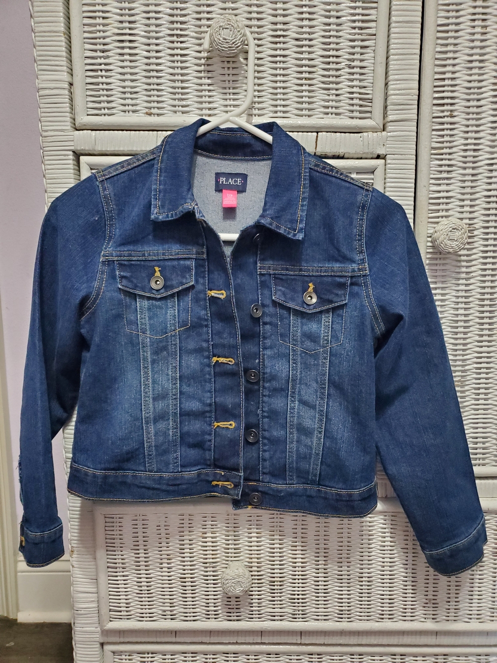 Blue Denim Jacket 7/8